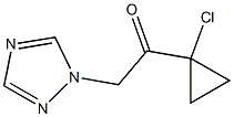 1-(1-chlorocyclopropyl)-2-(1H-1,2,4-triazol-1-yl)ethanone 化学構造式