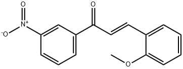 (2E)-3-(2-methoxyphenyl)-1-(3-nitrophenyl)prop-2-en-1-one Struktur