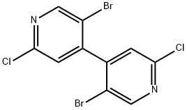 5,5'-二溴-2,2'-二氯-4,4'-联吡啶,1227402-54-1,结构式