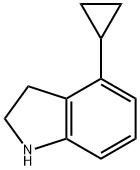 4-CYCLOPROPYLINDOLINE 结构式