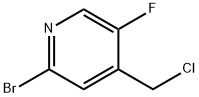 2-BROMO-4-(CHLOROMETHYL)-5-FLUOROPYRIDINE Struktur