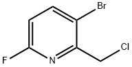 3-溴-6-氟-2-氯甲基吡啶, 1227496-41-4, 结构式