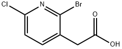 2-(2-bromo-6-chloropyridin-3-yl)acetic acid Structure