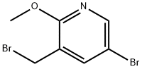 5-bromo-3-(bromomethyl)-2-methoxypyridine Structure