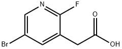 2-(5-bromo-2-fluoropyridin-3-yl)acetic acid Struktur