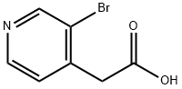 (3-Bromo-pyridin-4-yl)-acetic acid 化学構造式