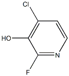 4-chloro-2-fluoropyridin-3-ol 化学構造式