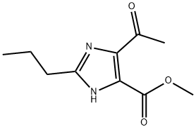 METHYL 4-ACETYL-2-PROPYL-1H-IMIDAZOLE-5-CARBOXYLATE 结构式