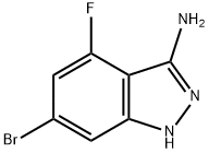 6-bromo-4-fluoro-1H-indazol-3-amine Struktur