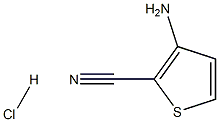 3-氨基噻吩-2-甲腈盐酸盐, 122805-71-4, 结构式