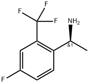 (1S)-1-[4-FLUORO-2-(TRIFLUOROMETHYL)PHENYL]ETHYLAMINE,1228569-90-1,结构式