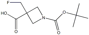1-[(TERT-BUTOXY)CARBONYL]-3-(FLUOROMETHYL)AZETIDINE-3-CARBOXYLIC ACID Struktur