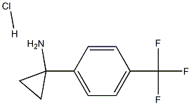 1-(4-(TRIFLUOROMETHYL) PHENYL)CYCLOPROPANAMINE. HCL Structure