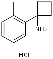1-(2-甲基苯基)环丁胺盐酸盐 结构式