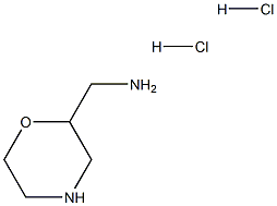morpholin-2-ylmethanamine:dihydrochloride Struktur