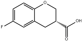(R)-6-FLUOROCHROMAN-3-CARBOXYLIC ACID Structure