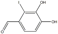 3,4-dihydroxy-2-iodobenzaldehyde 化学構造式