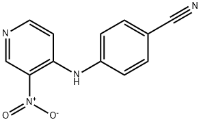 4-[N-(4-Cyanophenyl)amino]-3-nitropyridine 化学構造式