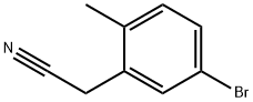 5-bromo-2-methylphenylacetonitrile Structure