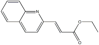 2-Propenoic acid, 3-(2-quinolinyl)-, ethyl ester, (E)- Structure