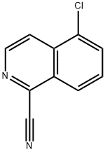 5-CHLOROISOQUINOLINE-1-CARBONITRILE 化学構造式