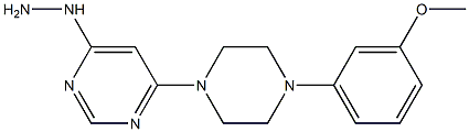 [6-[4-(3-methoxyphenyl)piperazin-1-yl]pyrimidin-4-yl]hydrazine Structure