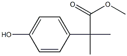 2-(4-羟基苯基)-2-甲基丙酸甲酯,123342-40-5,结构式