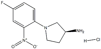 (S)-1-(4-Fluoro-2-nitrophenyl)pyrrolidin-3-amine hydrochloride|1233860-06-4