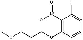 1-フルオロ-3-(3-メトキシプロポキシ)-2-ニトロベンゼン 化学構造式