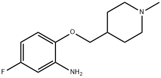 5-Fluoro-2-[(1-methylpiperidin-4-yl)methoxy]aniline Structure