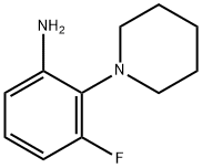 3-Fluoro-2-(piperidin-1-yl)aniline Structure
