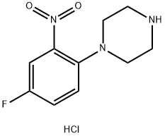 1-(4-Fluoro-2-nitrophenyl)piperazine hydrochloride Structure