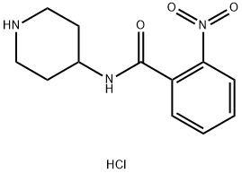 2-Nitro-N-(piperidin-4-yl)benzamide hydrochloride Structure