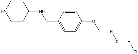 N-(4-Methoxybenzyl)piperidine-4-amine dihydrochloride Struktur
