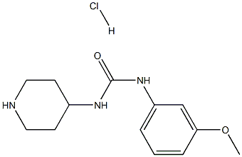 1-(3-Methoxyphenyl)-3-(piperidin-4-yl)urea hydrochloride Structure