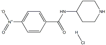 4-Nitro-N-(piperidine-4-yl)benzamide hydrochloride Structure