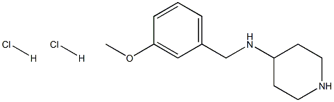 N-(3-Methoxybenzyl)piperidin-4-amine dihydrochloride Structure