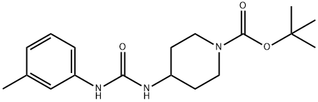 tert-Butyl 4-(3-m-tolylureido)piperidine-1-carboxylate Structure