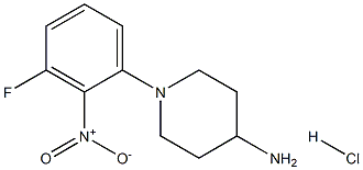 1-(3-Fluoro-2-nitrophenyl)piperidin-4-amine hydrochloride|1233954-95-4