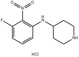N-(3-Fluoro-2-nitrophenyl)piperidin-4-amine hydrochloride
