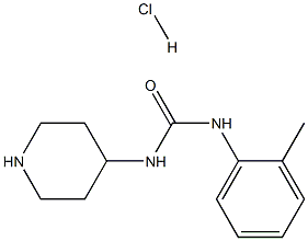 1-(Piperidin-4-yl)-3-o-tolylurea hydrochloride Structure