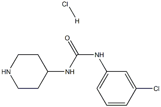 1-(3-Chlorophenyl)-3-(piperidin-4-yl)urea hydrochloride Structure