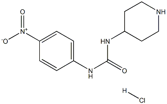 1-(4-Nitrophenyl)-3-(piperidin-4-yl)ureahydrochloride Structure