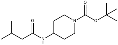 tert-Butyl 4-(3-methylbutanamido)piperidine-1-carboxylate Structure