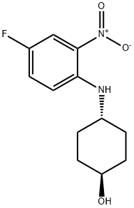 (1R,4R)-4-(4-Fluoro-2-nitrophenylamino)cyclohexanol Structure