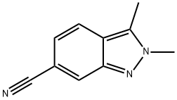 6-CYANO-2,3-DIMETHYL-2H-INDAZOLE, 1234615-89-4, 结构式