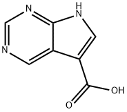7H-Pyrrolo[2,3-d]pyrimidine-5-carboxylic acid 结构式