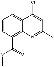 4-Chloro-2-methyl-quinoline-8-carboxylic acid methyl ester 结构式