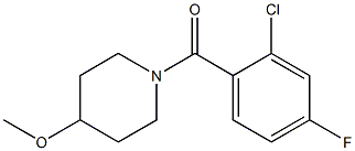 (2-chloro-4-fluorophenyl)-(4-methoxypiperidin-1-yl)methanone,1235337-61-7,结构式