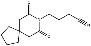 4-(7,9-DIOXO-8-AZASPIRO[4.5]DECAN-8-YL)-BUTANENITRILE Struktur